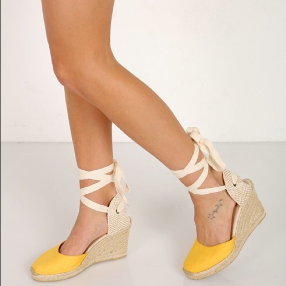 Soludos Tall Wedge Linen Espadrille NIB